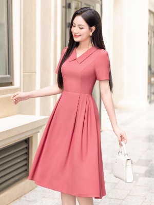 Đầm Xòe Hồng River