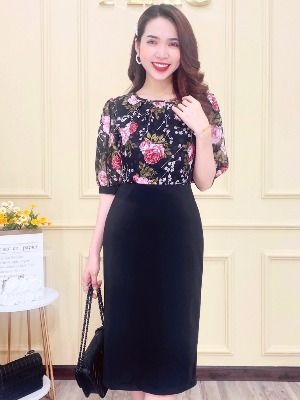 Đầm Liền Hoa Umi Cao Cấp