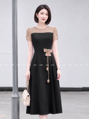 Đầm Tay Cánh Tiên Nơ Eo Nina