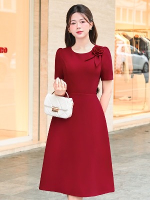 Đầm Legen Đỏ Kết Hoa