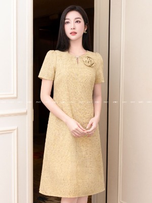 Đầm Suông Sela Đính Hoa 