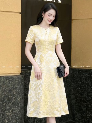 Đầm Gấm Vân Nổi Vàng
