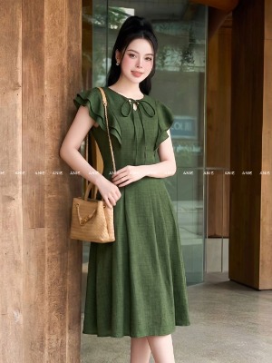 Đầm Xoè Xanh Cánh Tiên Greeny
