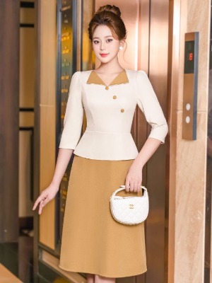 Đầm Peplum Tay Lỡ Cách Điệu