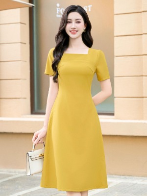 Đầm Suông A Vàng Sunny