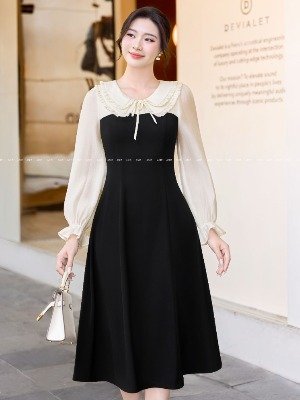 Đầm Tay Lỡ Cổ Bèo Sara