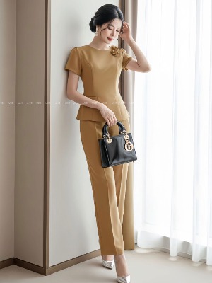 SET Quần Suông Áo Kết Hoa Rose