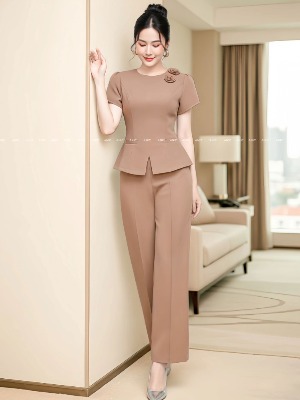 SET Quần Suông Áo Kết Hoa Rose