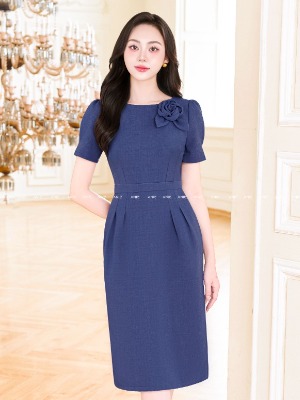 Đầm Kết Hoa Nhấn Ly Buiry